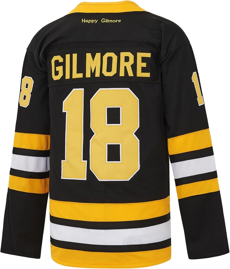 Yseohb Happy 18 Gilmore Jerseys Men's 1996 Movie Adam Sandler Hockey Jersey Stitched - Image 3